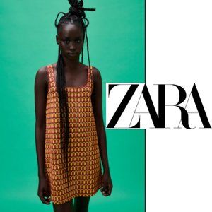 ZARA NWT PRINTED SHORT DRESS MEDIUM